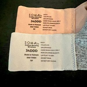 Soma enbliss nursing bras 34DDD
